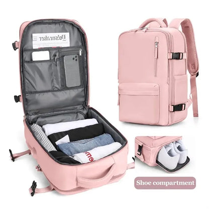 Waterproof  Laptop Luggage Backpack With USB Charging Port
