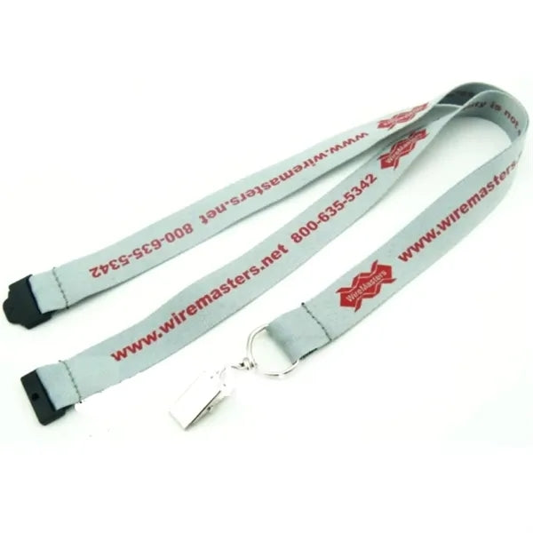 1" Polyester Lanyard with Safety Breakaway