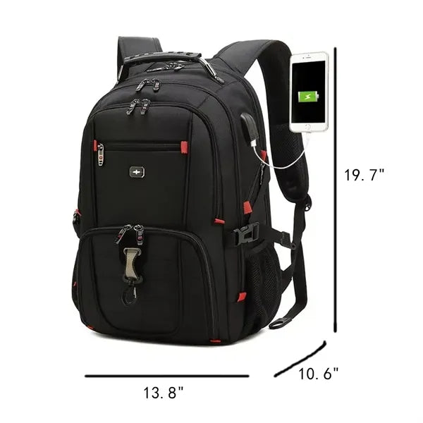 Multi-functional Dual-Purpose Laptop Backpack with USB Port