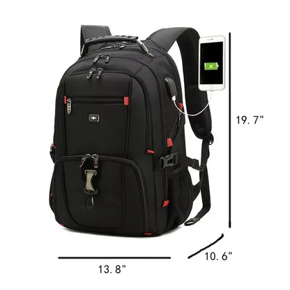 Multi-functional Dual-Purpose Laptop Backpack with USB Port