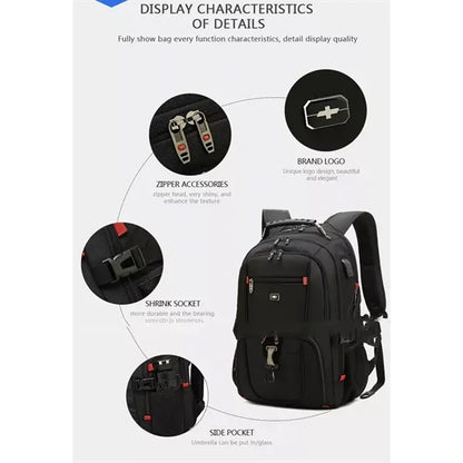 Multi-functional Dual-Purpose Laptop Backpack with USB Port