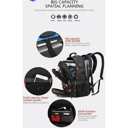 Multi-functional Dual-Purpose Laptop Backpack with USB Port