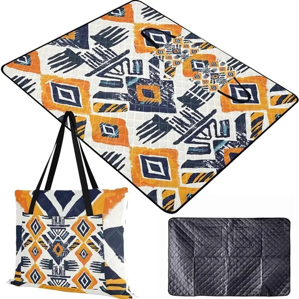 Waterproof Foldable Beach Blanket and Tote Bag