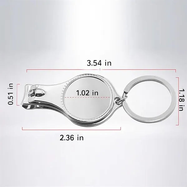 SteelMate 2 in 1 Keychain Tool Bottle Opener & Nail Clipper