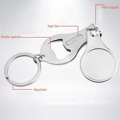 SteelMate 2 in 1 Keychain Tool Bottle Opener & Nail Clipper