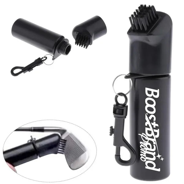 Golf Club Cleaning Brush with Spray Bottle and Clip