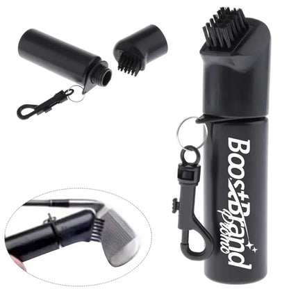 Golf Club Cleaning Brush with Spray Bottle and Clip