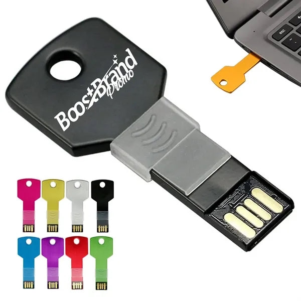 Metal Key Shape USB Flash Drive for Custom Branding
