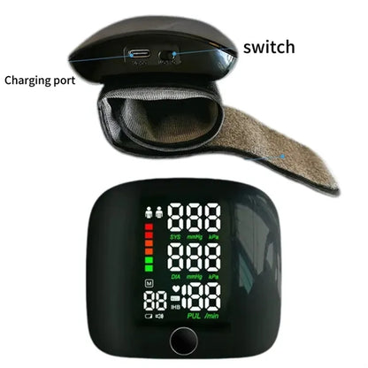 LED Large Screen Portable Home Wrist Blood Pressure Monitor