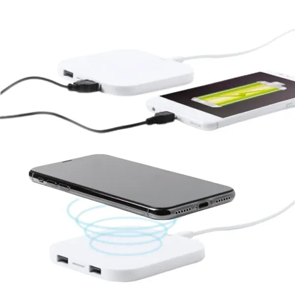 Portable Wheat Straw 3-In-1 Multi-Function Wireless Charger