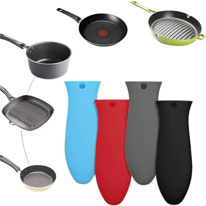 Practical Kitchen Insulation Silicone Pot Handle Gloves Grip