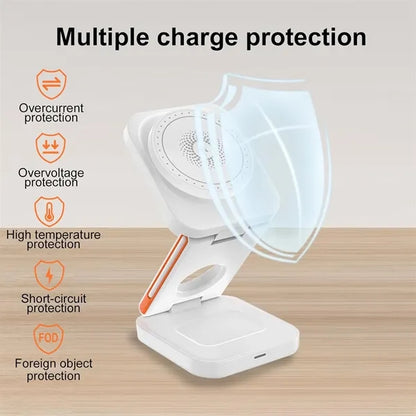 3-in-1 Foldable Magnetic Wireless Charger