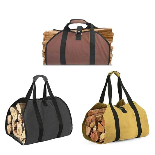 Outdoor Firewood Tote Bag - Portable Handheld Logging