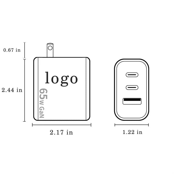 65W Triple-Port Fast Charging Adapter (ACC Series)