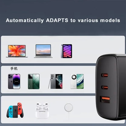 65W Triple-Port Fast Charging Adapter (ACC Series)