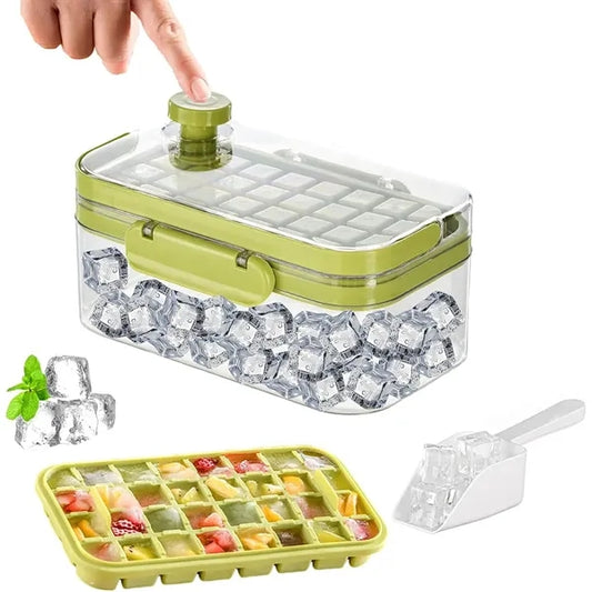 Press-Type Ice Cube Maker Mold