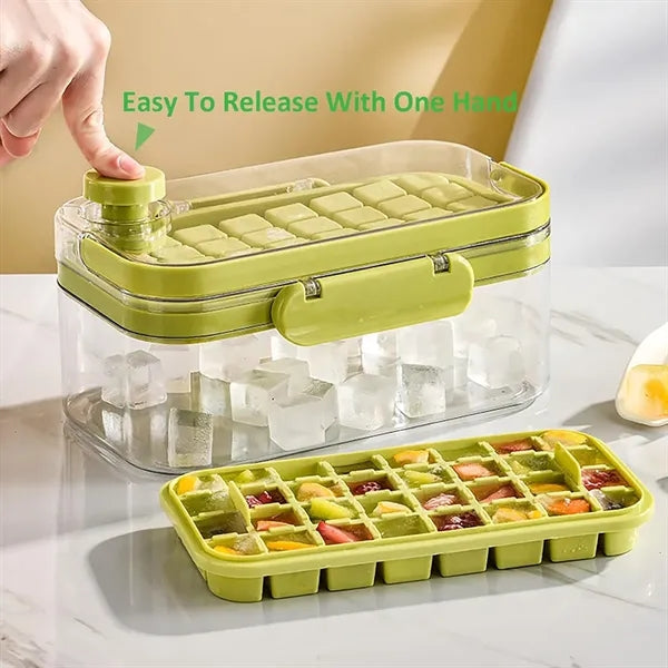 Press-Type Ice Cube Maker Mold