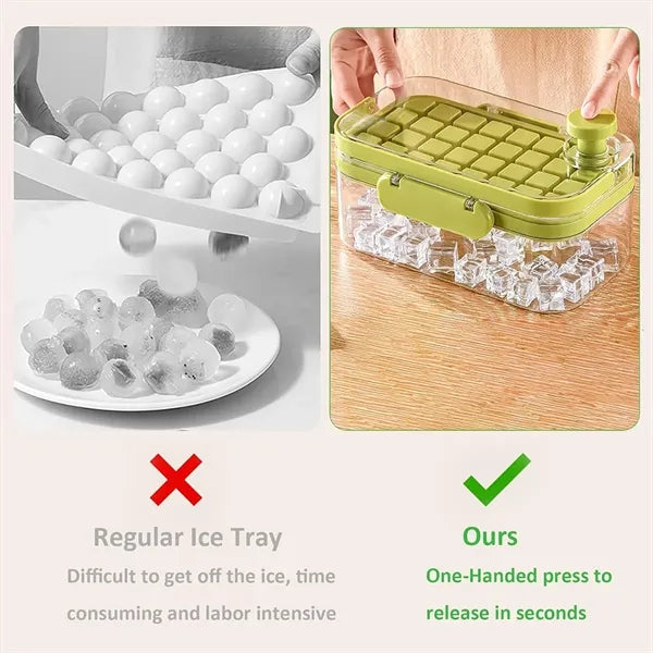 Press-Type Ice Cube Maker Mold