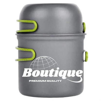Foldable Outdoor Cooking Pot And Camping Cookware Set