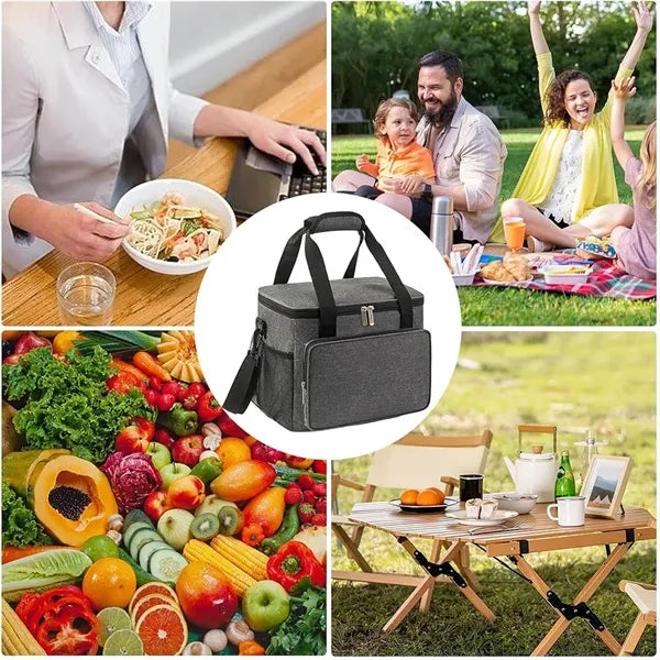 High-Capacity Insulated Outdoor Picnic Cooler