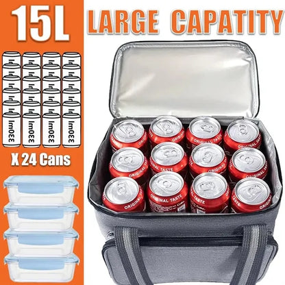 High-Capacity Insulated Outdoor Picnic Cooler