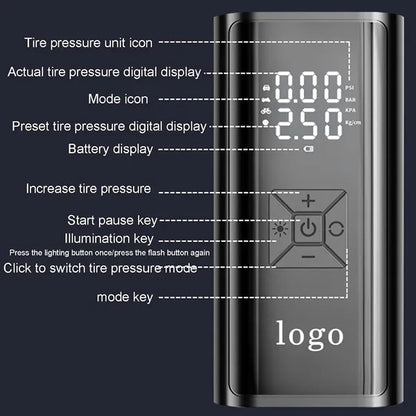 Portable Wireless Digital Display Car Tire Inflator
