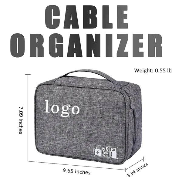 Travel Tech Organizer with Multiple Compartments