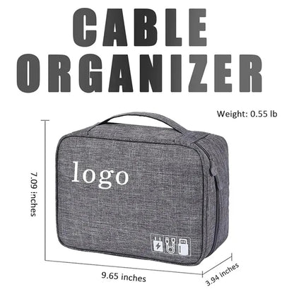 Travel Tech Organizer with Multiple Compartments