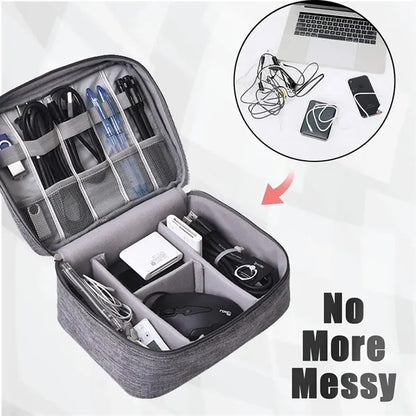 Travel Tech Organizer with Multiple Compartments