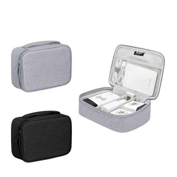 Compact Tech Organizer Bag for Power Banks & Cables
