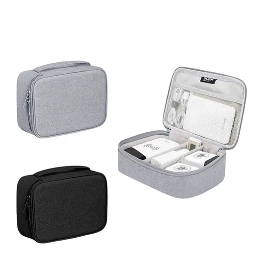 Compact Tech Organizer Bag for Power Banks & Cables
