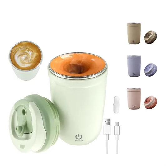 Portable Stainless Steel Auto-Stir Mug