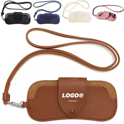 PU Leather Hanging Sunglasses Holder Case Pouch Bag