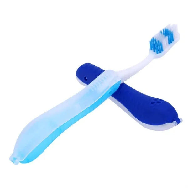 Triple Fold Travel Toothbrush Soft Bristles Portable Dental