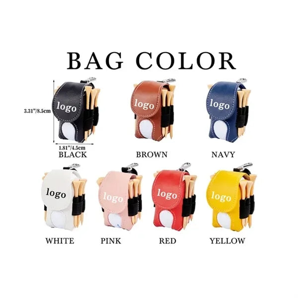 Belt-Clip Golf Ball & Tee Pouch Set