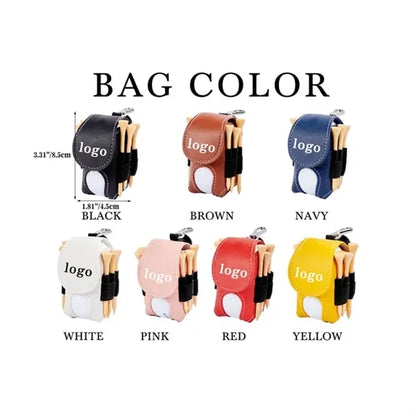 Belt-Clip Golf Ball & Tee Pouch Set
