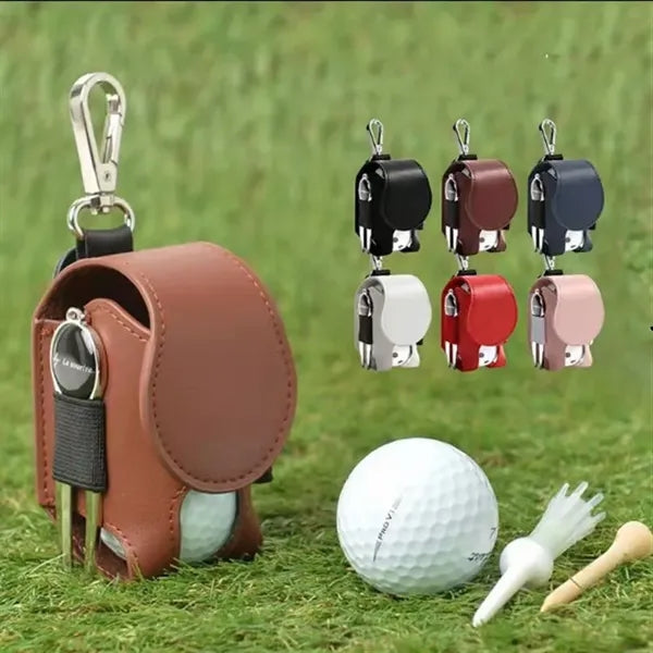 Belt-Clip Golf Ball & Tee Pouch Set