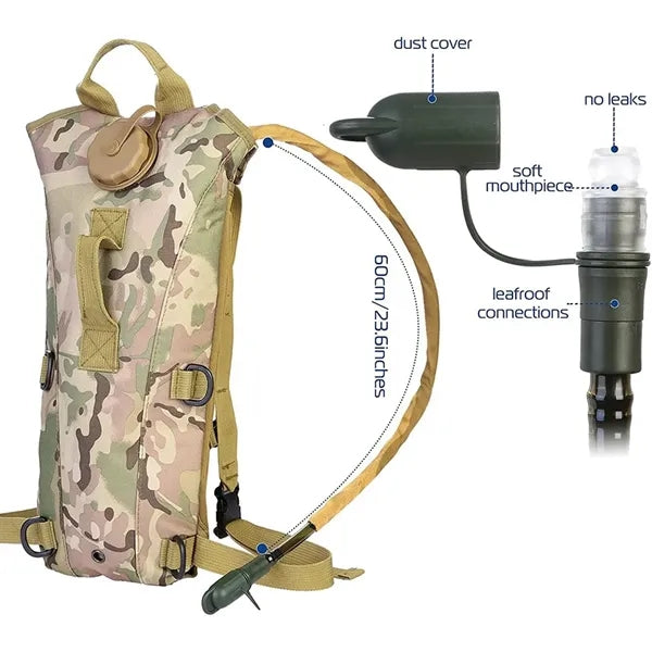 Tactical Hiking & Cycling Hydration Backpack