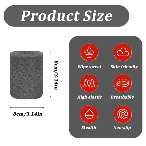 Sweat-Absorbing Sports Wristband Towel