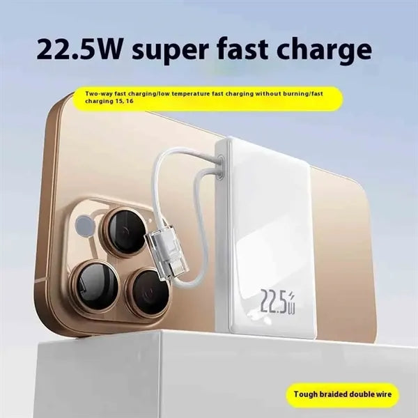 Portable Power Bank With Cable