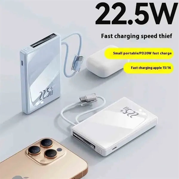 Portable Power Bank With Cable