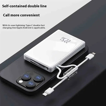 Portable Power Bank With Cable