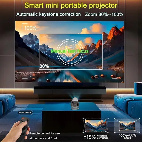 Portable HD Home & Outdoor Camping Projector