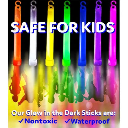 6 Inch Glow Sticks Light Up Party Concert Supplies