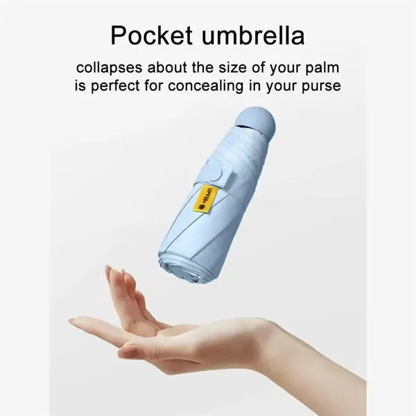 Travel Mini Umbrella for Purse, with UV Sun Protection