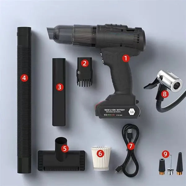 Vacuum Cleaner Air Pump All-in-One Set With Multiple Nozzles
