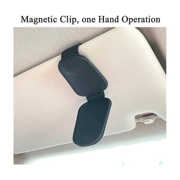 Magnetic Sunglasses Holder and Ticket Card Clip