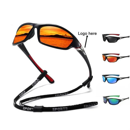 Polarized Sports Sunglasses with strap and UV Protection