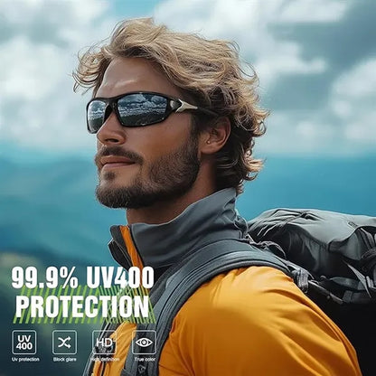 Polarized Sports Sunglasses with strap and UV Protection