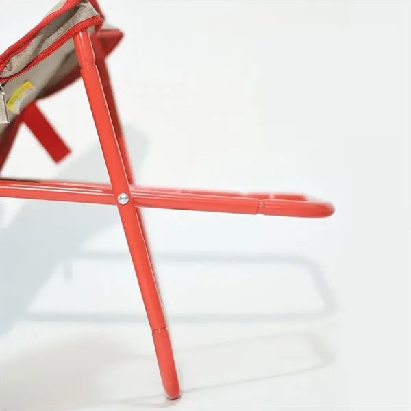 Foldable Handbag Stool with Storage Pocket